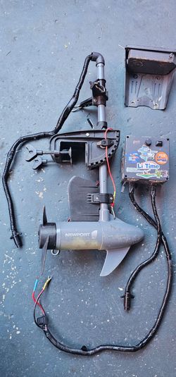 Modified Newport Vessels 55lb Thrust Trolley Motor, Mount & Speed Control Box