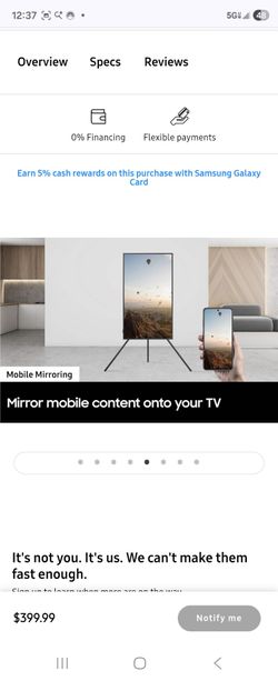 Samsung rotating stand