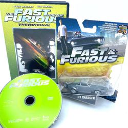 THE FAST AND THE FURIOUS ICE CHARGER TOY CAR & DVD SET - COLLECTIBLE
