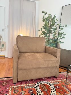 Convertible couch chair single sleeper