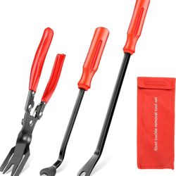 3 Pcs Clip Pliers Set & Fastener Remover