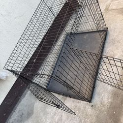 Large Double door dog crate