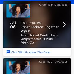 Janet Jackson Tickets In San Diego Lawn Or Seats Below Box Office Prices!!