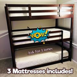 Triple Bunkbed Camarotes Beds Bunk Beds Camas Literas For Kids 