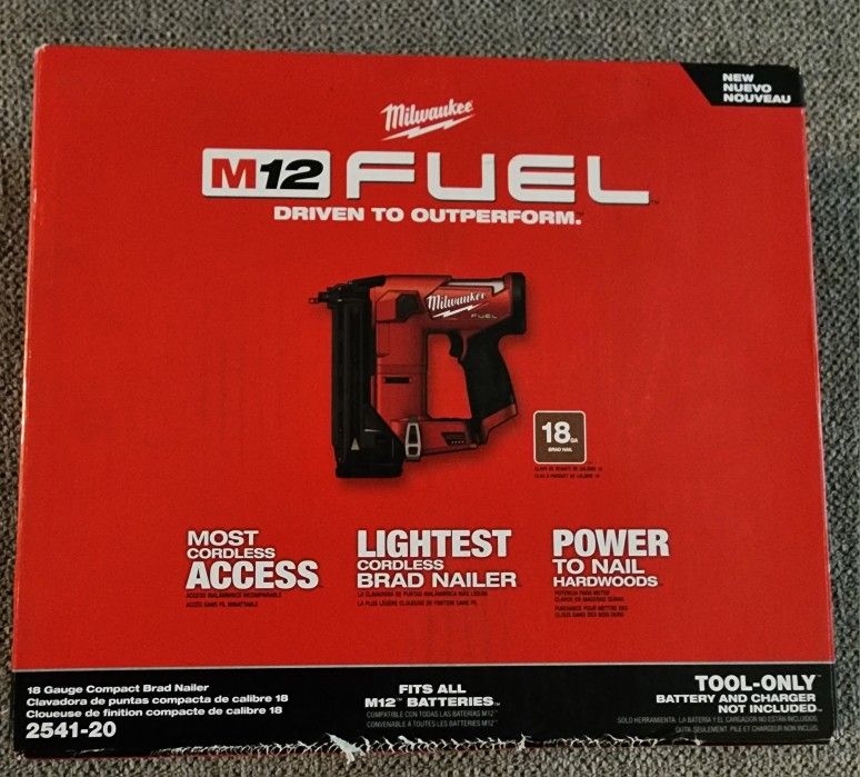 Milwaukee M12 Brad Nailer. Tool Only