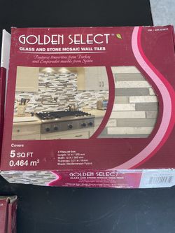 Golden Select Glass And Stone Mosaic Tiles