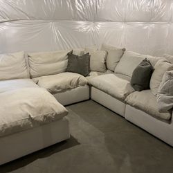 6 Piece Bassett Furniture Cloud Couch - Modular  