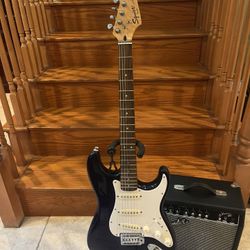 Squier Affinity Stratocaster (Mint) W/ Fender Amp