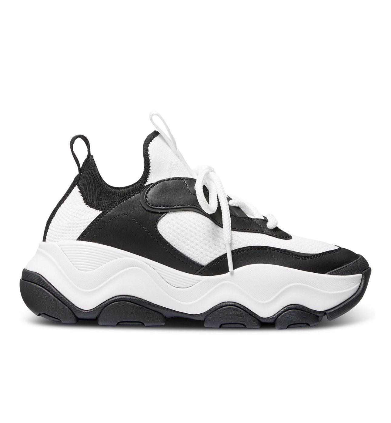 Michael Kors Athletic Tennis Shoes Trainers Atlas Knit Black and White