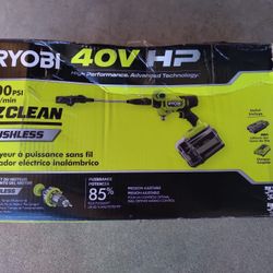 POWER CLEANER RYOBI 40V BATTERY AND CHARGER INCLUDED 