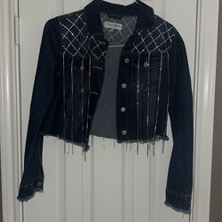 Denim Fringe Jacket
