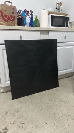 Before and after black canvas