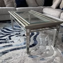 Glass Mirrored Coffee Table