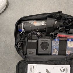 Dremel Cordless 8234 W/Attachments /Serpuo Light/DeWalt Organizer/Electric Pipe Bendersand Wrench