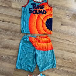 Tune Squad Jersey, headband, socks & Shorts Space Jam A New Legacy Mens size L