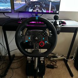 Logitech g29 with stand and shifter