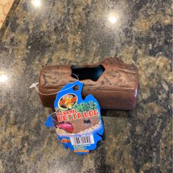 Fish Tank Bowl Betta Fish Ceramic Log