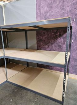 Heavy Duty Warehouse Industrial Shelving 72 in W x 48 in D Rack Shelves Similar To Uline Delivery Available
