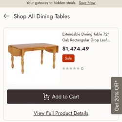 *****New Dining Table *****