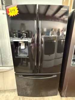 Black Samsung French Door Refrigerator with Door in Door