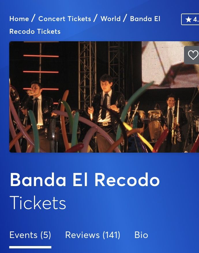 Tickets para la banda Recodo