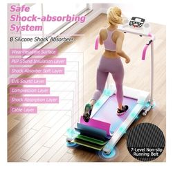 Pink Exercise Treadmill 