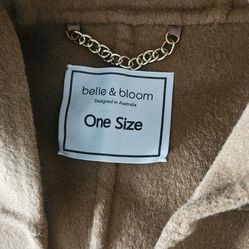 Wool blend cape-coat