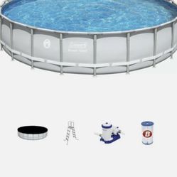 Coleman 22’x52” Power Steel Pool