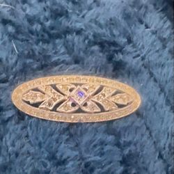 Sterling Silver Barrette, Broach Or Pin. Vintage  Quality Piece 