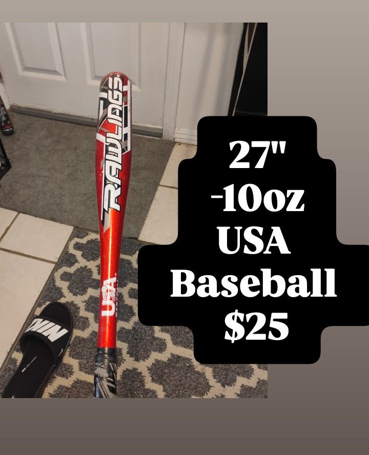 Rawlings USA Baseball Bat 27" -10oz