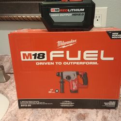 Milwaukee M18 Fuel Rotary Hammer, New with Battery, Firm Price 