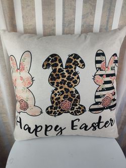 Easter Bunny Decorative Pillow