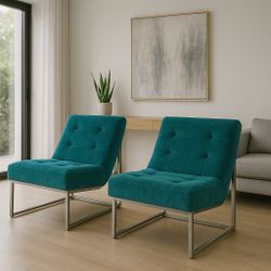 Modern Designer Chairs Pair Available 
