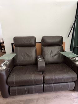 Reclining movie chairs set of 2