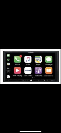 Alpine double din car stereo WITH INSTALLATION. Apple CarPlay android auto