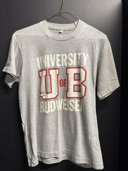 Vintage 1(contact info removed)s Budweiser University Tshirt