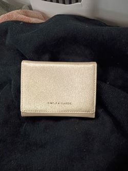 Simple & Classic Gold Compact Wallet