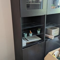 Display Shelves With Cabinets X2
