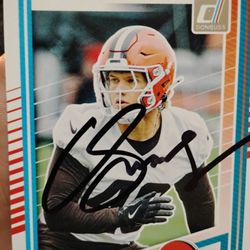 Corey Schwesingser Rookie NFL Card Autograph Cleveland Browns 