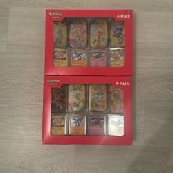 Pokemon 151 - 4 Tin with cosmic gengar Promo