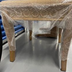 Solid oak side coffee table