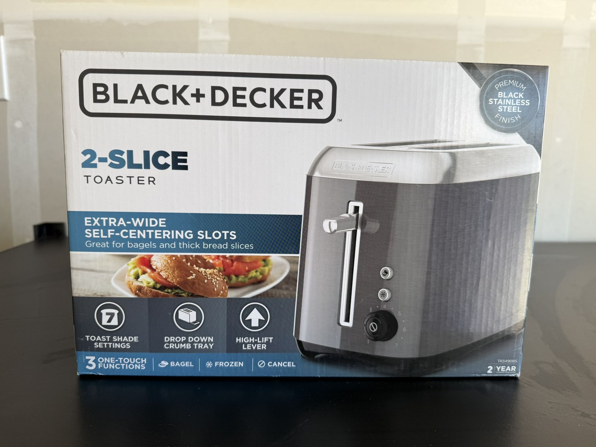 Black + Decker 2-Slice Toaster
