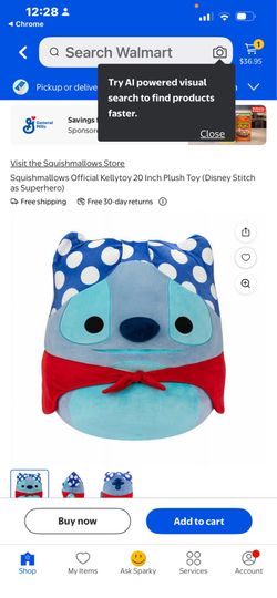 24” giant DISNEY STITCH NEAR MINT