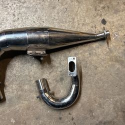 Beautiful Lambretta Racing Exhaust  