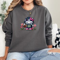 KITTY HELLO Seahawks Football Sweatshirt,sizes XS-2XL 