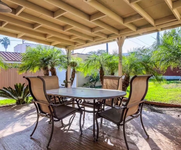 Dining table and chairs
