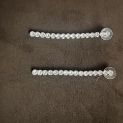 Crystal Line Earrings – Dainty & Sparkly