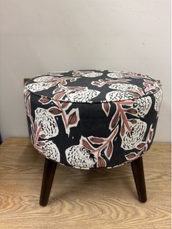 Floral Ottoman Footstool