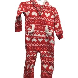 Carters 12 Month Fleece Valentine’s Onsie One Piece 