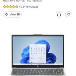  HP - 15.6" Full HD Touch-Screen Laptop - AMD Ryzen 5 7520U 2023 - 8GB Memory - 512GB SSD - Natural Silver